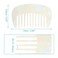 VOCOSTE Hair Comb Wide Tooth, Anti-Static Pocket Size Comb for Thick, Curly Hair, Hair Care, Detangling Comb, for Wet and Dry, White
