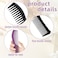 2PCS Detangling Hair Comb for Women, 2-Sided Plastic Hairstyle Comb With Wide and Fine Teeth, All-Purpose Hair Comb for Thin, Thick, Curly, Straight Hair - For Men &amp; Women Combing, Hairstyling