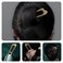 Beavorty 5pcs French Hair Pins Wood U Shaped Hairpins Hair Fork Sticks 2 Prong Updo Chignon Pins for Women Girls Buns Hair Accessories