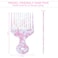 Hair Pick for Women Wide Tooth Afro Picks for Curly Hairstyling Long Tooth Comb Pink Comb Acetate Afro Hair Detangling Comb Plastic Pick Comb for Women, Pink