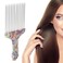 ANGGREK Afro Pick Comb - Stainless Steel Detangler for Curly Hair Styling (Waist flower K4)