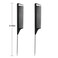 Metal Carbon Parting Combs for Women, Girls - 20 PCS for Curly, Braiding, Styling Hair (Black)