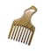 Hair/Beard Pick/Wide Tooth Comb &ndash; Made Of One Whole Piece Of Natural Green Sandal Wood With Fantastic Handle (M049)