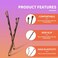 400Pcs Bobby Pins Brown, Cyluer Bobby Pin, 2 Inch Premium Bobby Pins Secure Hold &amp; Pain Free For Women Girls and Kids, Invisible Wave Hair Pins Bulk With Storage Case, Suitable For Various Hairstyles