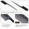 PERFEHAIR Heat Resistant Rat Tail Combs for Flat Iron Straightening, 2 Pieces Carbon Fiber Anti Static Styling Combs for Women, Fine and Wide Teeth, Black