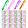 Colorful Plastic Disposable Hair Combs Pack - 100 Individual Wraps, Widen Bulk Combs for Homeless, Hotel, Shelter, Nursing, Charity Home