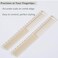 3 Pcs Barber Comb Parting Combs for Braiding Hair, Hair Cutting Combs with Ruler Measurements Anti-Static Long Measuring Professional Combs for Salon Barber Styling