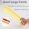 3 Pcs Huge Comb Party Carnival Giant Comb, Giant Comb Prop, Carnival Giant Wide Comb Halloween Jumbo Clown Comb, Giant Comb Funny, Huge Comb Joke