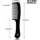 Large Wide Tooth Comb for Smooth &amp; Sturdy Styling of Long, Wet, or Curly Hair - Heat Resistant &amp; Anti-Static (Black)