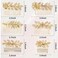 Jaciya Leaf Hair Comb Gold Hair Accessories Metal Hair Combs Rhinestone Flower Hair Side Combs Wedding Bridal Jewelry Hair Clips for Women Girls