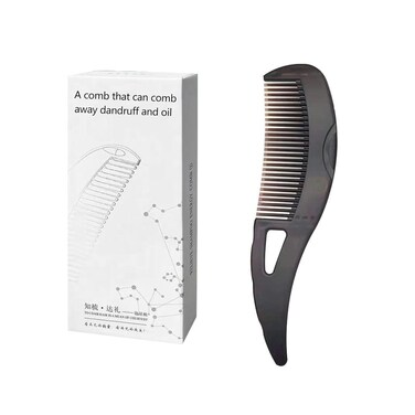Hair Comb, Dandruff Removal Comb Plastic, All Hair Types, Manual, for People with Dandruff Problems