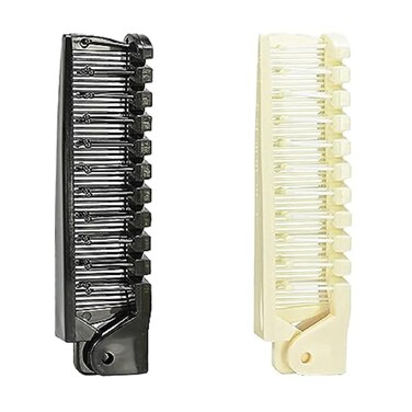 2pcs Folding Combs, Portable Plastic Travel Pocket Double-headed Comb, Suitable for Women, Girls, Men, Suitable for Thick and Thin Hair