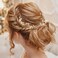 Crystal Wedding Hair Comb Rhinestone Pearl Bride Hair Combs Gold Side Hair Combs Leaf Pearl Headpiece Bridal Hair Accessories for Women
