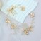Crystal Wedding Hair Comb Rhinestone Pearl Bride Hair Combs Gold Side Hair Combs Leaf Pearl Headpiece Bridal Hair Accessories for Women