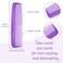 Leinuosen 12 Pieces Hair Combs Set Pocket Plastic Fine Tooth Dressing Comb for Women and Men, Peines Para Cabello(Purple)