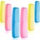 Leinuosen 12 Pieces Hair Combs Set Pocket Plastic Fine Tooth Dressing Comb for Women and Men, Peines Para Cabello(Pink, Yellow, Blue)