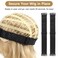 3Pcs Elastic Bands for Wig Adjustable Wig Bands No Slip,Wig Strap to Secure Wig Black Elastic Bands to Hold Wigs in Place Wig Accessories
