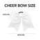 CEELGON 8" 20PCS Large Cheer Bows White Ponytail Holder Girls Elastic Hair Ties Hair Accessories for Teens Women Girls Softball Competition Sports Cheerleaders