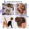 4 Pcs WJIASI Hair Donut DIY French Twist Bun Shaper for Girls and Women