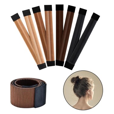 4 Pcs WJIASI Hair Donut DIY French Twist Bun Shaper for Girls and Women