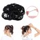 Elastic Hair Ties 100 PCS Ponytail Holders 2MM Thin 2 Inch in Diameter Hair Band for Normal Medium to Thick Hair, For Girls Women or Men (Black)