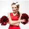 2Pcs Cheer Bows - Ponytail Holder Elastic Band Bows - Hair Accessories for Girls - Softball &amp; Cheerleading (8inch, White &amp; Black)