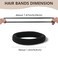 Hair Ties, 100 PCS No Damage Hair Elastics Hair Accessories for Women Girls, Thick Seamless Hair Ties, Neutral Color, 5 Colors Included: Black, Brown, Gray, Carnation, Light Brown