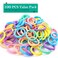 100PCS 2 Inches Hair Ties for Women Girls, Sublaga Seamless Thick Hair Band, Elastic Hair Ties No Damage Ponytail Holder (Spring color)