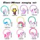 100PCS Unicorn Hair Ties for Women Girls, Elastic Unicorn Hair Ties Ponytail Holder Hair Unicorn Accessories (100pcs, Unicorn)