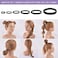 100PCS Various Sizes Black Hair Ties for Women,Elastics Hair Ties No Damage Ponytail Holder for Thick/Thin Hair Accessories,Soft Cotton Cloth Seamless Hair Bands