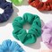 Artilady Silk Hair Scrunchies - 12 Pack Large Pleated Slip Silk Scrunchies for Women Elastic and Soft Cute Hair Ties No Damage Girls Hair Accessories Ponytail Holders Christmas Birthdays Gifts