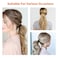Spiral Coil Hair Ties for Women (Matte Black, 12 Pcs) - No Crease Ponytail Holders for Thick and All Hair Types, Plastic Spiral Ties