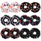 12PCS Halloween Hair ScrunchiesPumpkin Skull Ghosts Bat Star Moon Witch Hat Candy Candle Spider Web Hair Ties Elastics Scrunchy Gifts Ponytail Holder Accessories for Women Girls