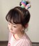 14 PCS Glitter Butterfly Hair Ties for Girls, Elastic Rubber Bands Hair Scrunchies Rainbow Sequin Sparkle Cartoon Ponytail Holders Hair Accessories
