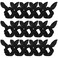 Ondder Hair Scrunchies - 15 Pcs Bow Ribbon Scrunchies with Elastic Hair Ties, Ponytail Holders &amp; Hair Accessories for Women, Girls, and Kids - Black