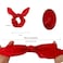 Ondder Hair Scrunchies Set - 15 Pcs Cute Bow Scrunchies, Elastic Hair Ties &amp; Ponytail Holders for Women, Girls &amp; Kids - Red