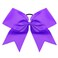 Purple Cheer Bow, 2 PCS 8 Inch Large Cheer Hair Bows Ponytail Holder Elastic Band Handmade for Cheerleaders Teen Girls College Sports (Purple)