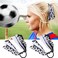 2 Pieces Cheer Soccer Hair Accessories for Girls, Soccer Elastic Hair Ties Ponytail Holders Ribbon Soccer Hair Accessories for Girls Women Soccer Party Team Members