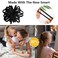 Hair Ties for Girls Elastic Hair Tie 200 PCS Black Soft for Medium Hair Hair Accessories for Women Perfect for Long Lasting Braids Ponytails and More Pain Free Hair Ponytail Holders Hair Elastic Band