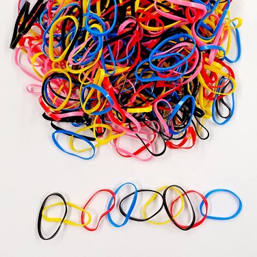 2000pcs Elastic Hair Rubber Bands.Mini Hair Rubber Bands. Disposable rubber band (Common color)