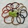 24 pcs Boho Bracelet Elastic Hair Ties, No Damage Multi-color Ponytail Holders, Large Elastics Hair Bands for Thick Heavy &amp;Curly Hair