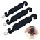 3 PACK Pearl Hair Bun Makers - Lazy Curler Clips, Magic Foam Sponge Donuts for Beauty Hairstyles, Styling Tool Accessories for Women