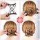 4 Pieces Elastic Magic Hair Comb Adjustable Stretchy No Crease Hair Pins Vintage Double Hair Bun Clips Hairstyle Comb Hair Accessories for Women Girls Curly Thick Wavy Hair Ponytail
