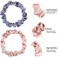 WILLBOND 48 Pieces Neutros Satin Hair Ties Scrunchies Bulk Multicolor Elastic Silk Hair Bands Accessories Ponytail Holders for Women