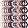 WILLBOND 48 Pieces Neutros Satin Hair Ties Scrunchies Bulk Multicolor Elastic Silk Hair Bands Accessories Ponytail Holders for Women