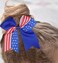Comelodiant 4th of July Hair Ties Accessories Patriotic Fourth of July Hair Bow Tie Red White Blue Scrunchies Elastic Hair Hoops for Women Girls, 4 PCS