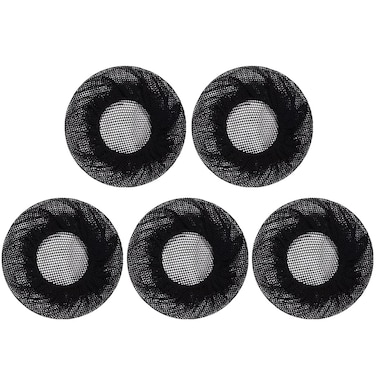 Uonlytech Womens Hair Accessories Set: 5pcs Black Invisible Elastic Bun Covers, Reusable Hair Nets for Ballet, Dance, Girls and Women