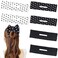 6 PACK Hair Accessories - Flexible Donut Makers, French Twist Hair Bun, Lazy Curler Clips, Hair Styling Twisters for Women (Polka Dot Style)