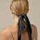 6 PCS Bow Silk Scrunchies, Hair Ties with Bows, Hair Scrunchies for Women Girls, Knotted Bow Silk Hair Ties, Elastic Bands Ponytail Holder Bachelorette Party Accessories for Thick Thin Long Hair