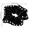 6 Pcs Pearl Velvet Elastic Hair Ties Black Ponytail Holders Pearl Rubber Band Hair Ropes Headbands Hair Accessories Scrunchie Ropes for Women Girls